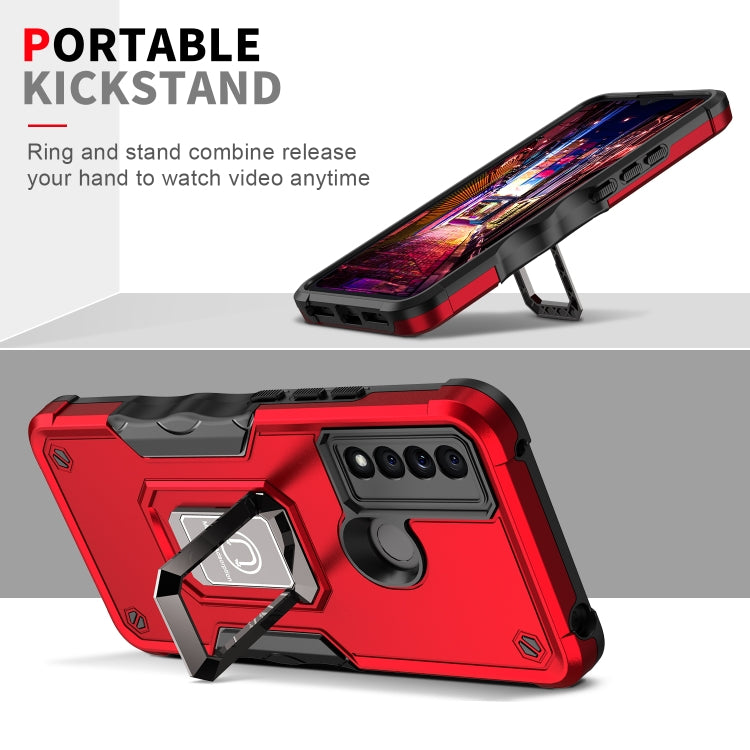 For TCL 20 XE Ring Holder Non-slip Armor Phone Case