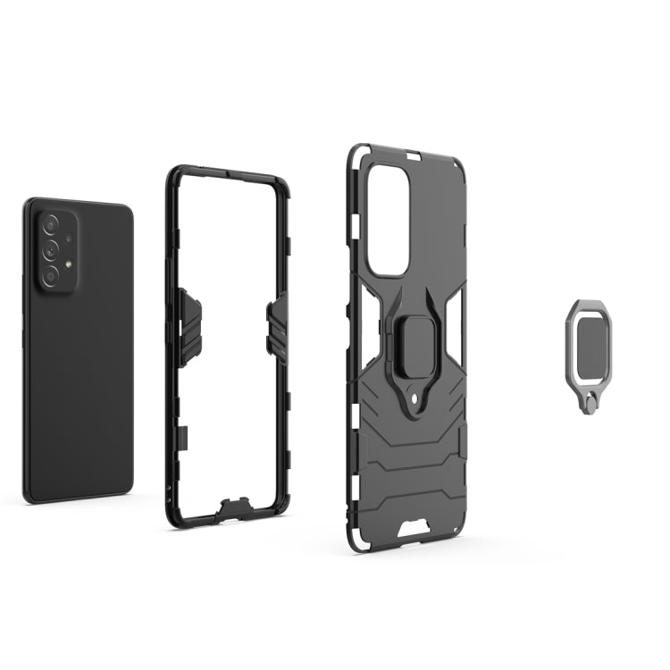 For Samsung Galaxy A53 5G PC + TPU Phone Case with Magnetic Ring Holder