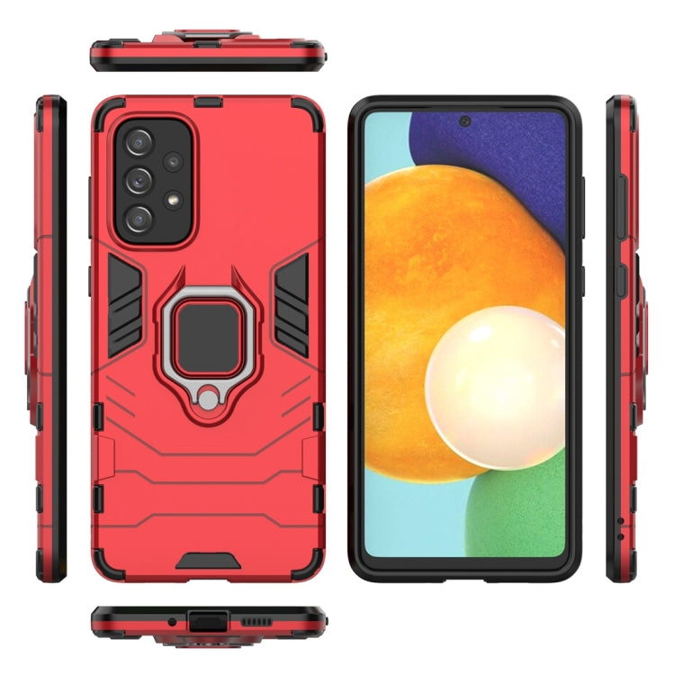 For Samsung Galaxy A73 5G PC + TPU Phone Case with Magnetic Ring Holder