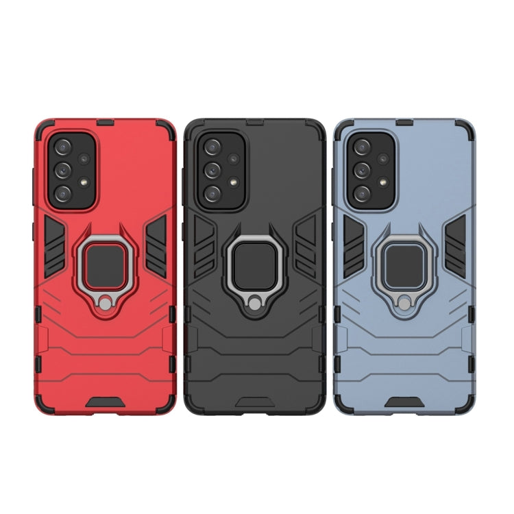 For Samsung Galaxy A73 5G PC + TPU Phone Case with Magnetic Ring Holder