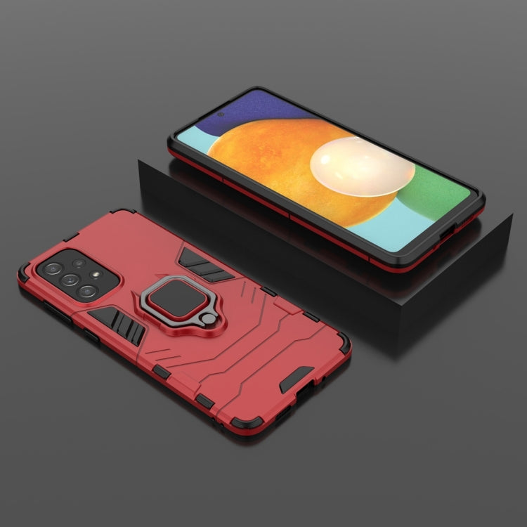 For Samsung Galaxy A73 5G PC + TPU Phone Case with Magnetic Ring Holder