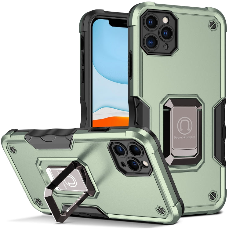 For iPhone 12 Pro Max Ring Holder Non-slip Armor Phone Case