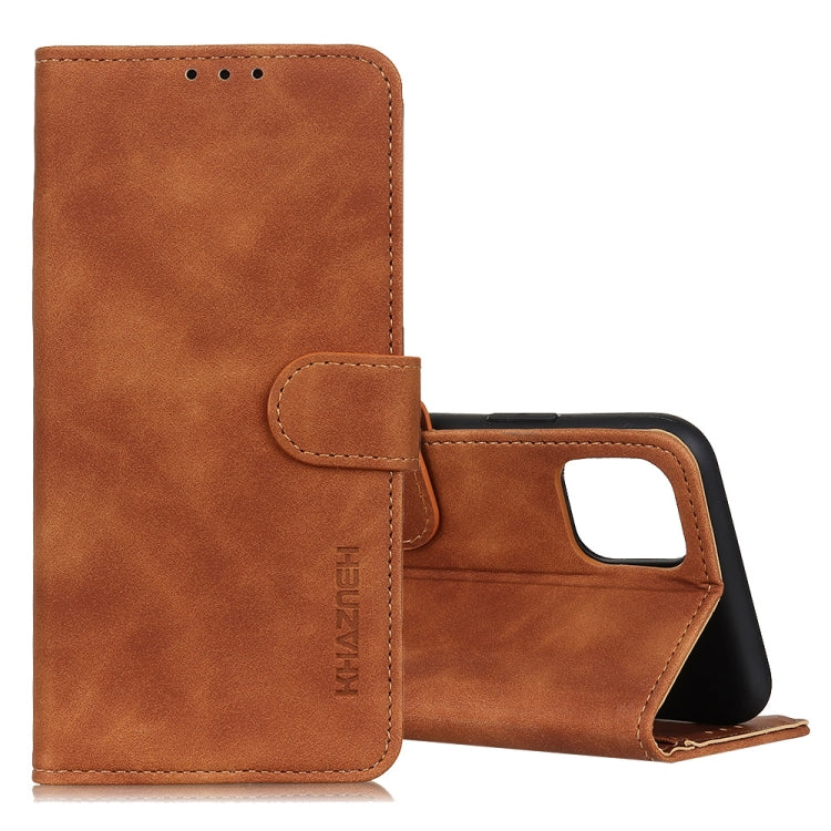 For Galaxy Note10 Lite / A81 KHAZNEH Retro Texture PU + TPU Horizontal Flip Leather Case with Holder & Card Slots & Wallet