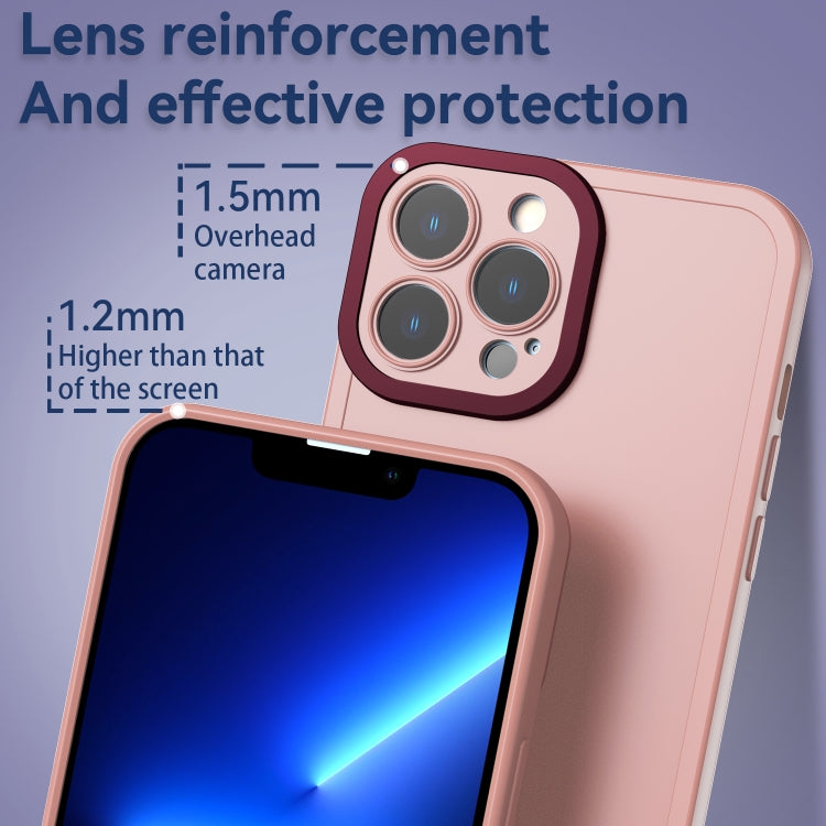 For iPhone 13 Pro Max Color-contrast PC + TPU Case