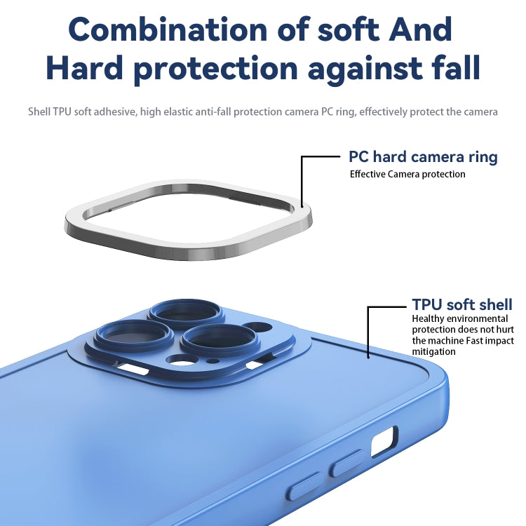 For iPhone 12 Pro Max Color-contrast PC + TPU Case