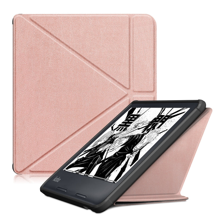 For KOBO Sage 2021 Multi-folding Leather Tablet Case