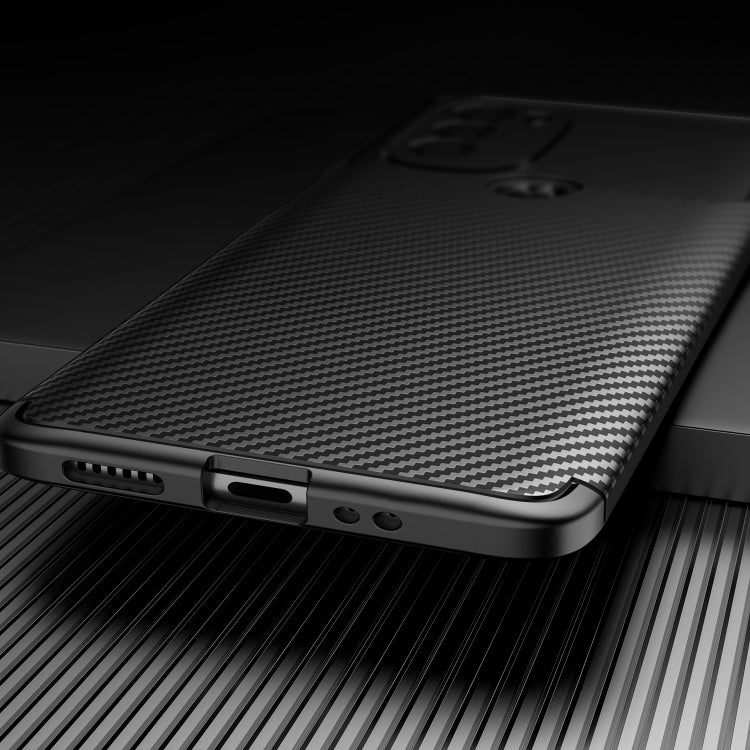 For Motorola Moto G31 US Version Carbon Fiber Texture TPU Phone Case