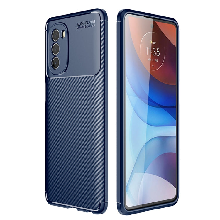 For Motorola Moto G51 Carbon Fiber Texture TPU Phone Case