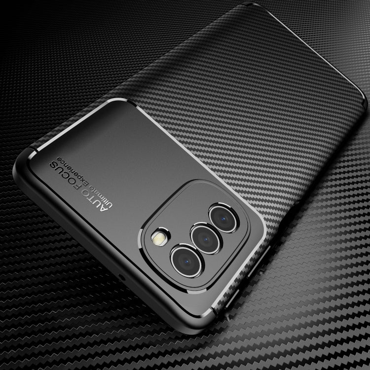 For Motorola Moto G51 Carbon Fiber Texture TPU Phone Case