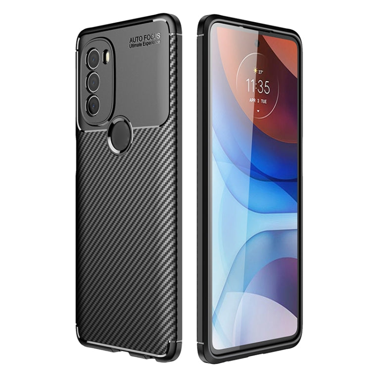 For Motorola Moto G71 5G Carbon Fiber Texture TPU Phone Case