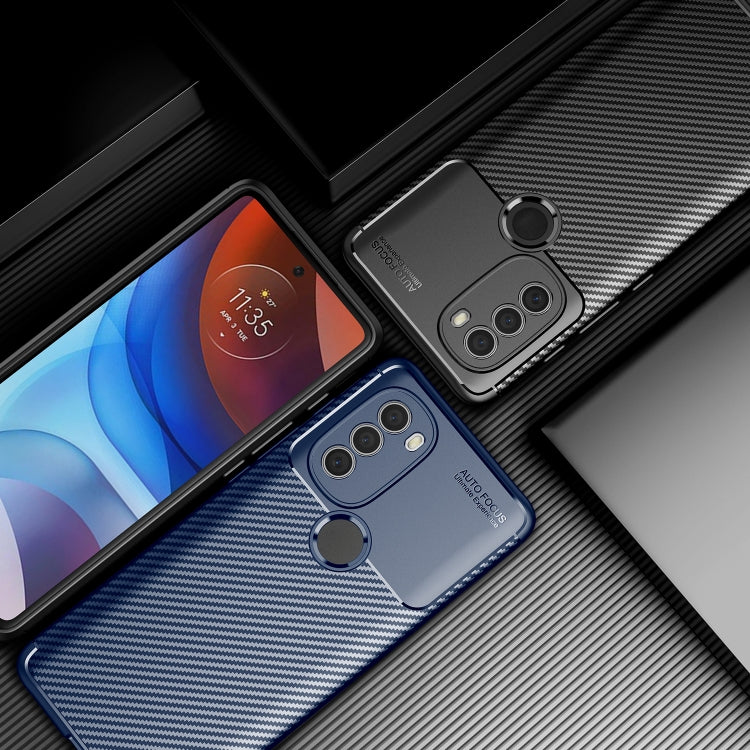 For Motorola Moto G71 5G Carbon Fiber Texture TPU Phone Case