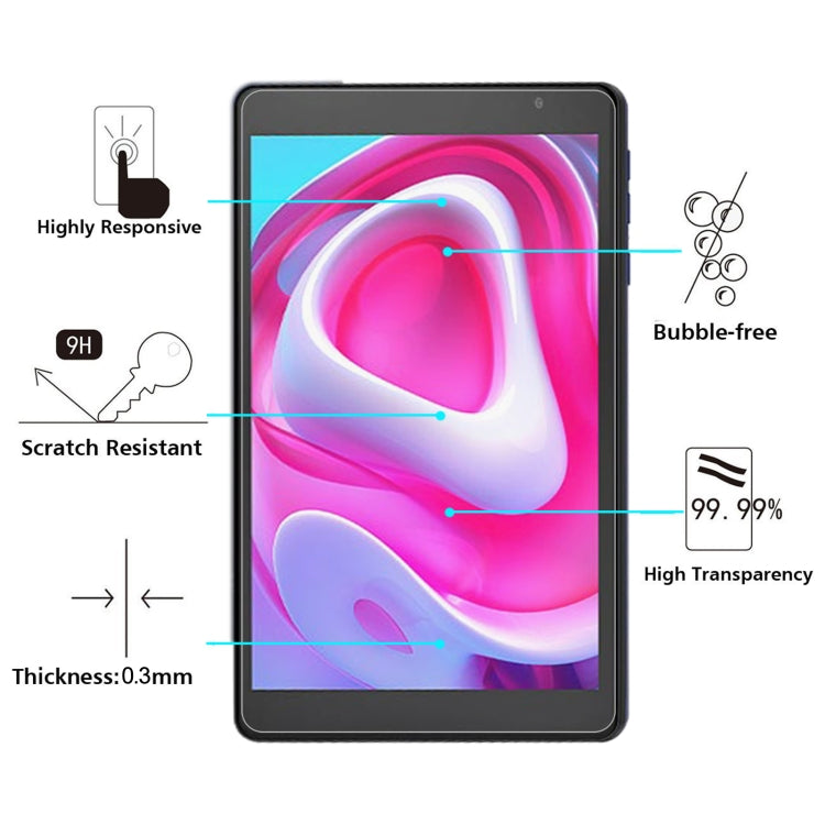9H 2.5D Explosion-proof Tempered Tablet Glass Film For BLU M8L Plus