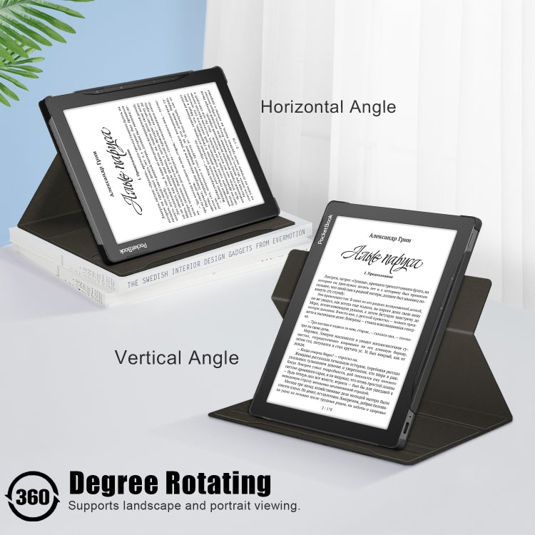 For Realme PocketBook PB970 360 Degrees Rotation Leather Tablet Case