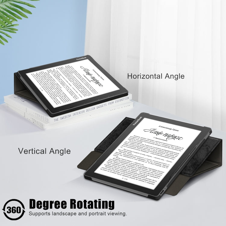 For Realme PocketBook PB970 360 Degrees Rotation Leather Tablet Case