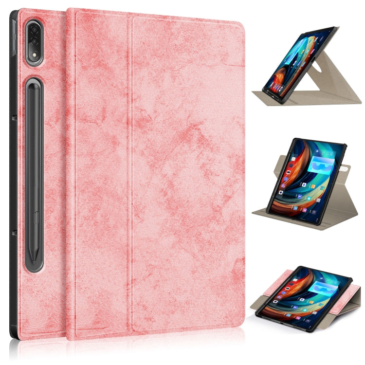For Lenovo Tab P12 Pro 360 Degrees Rotation Leather Tablet Case