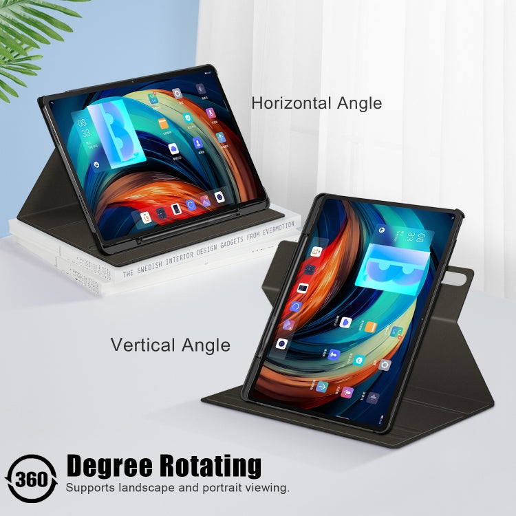 For Lenovo Tab P12 Pro 360 Degrees Rotation Leather Tablet Case