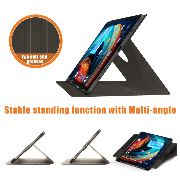 For Lenovo Tab P12 Pro 360 Degrees Rotation Leather Tablet Case