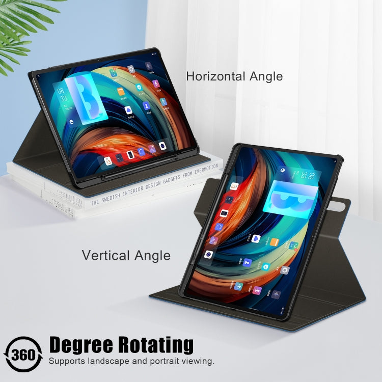 For Lenovo Tab P12 Pro 360 Degrees Rotation Leather Tablet Case