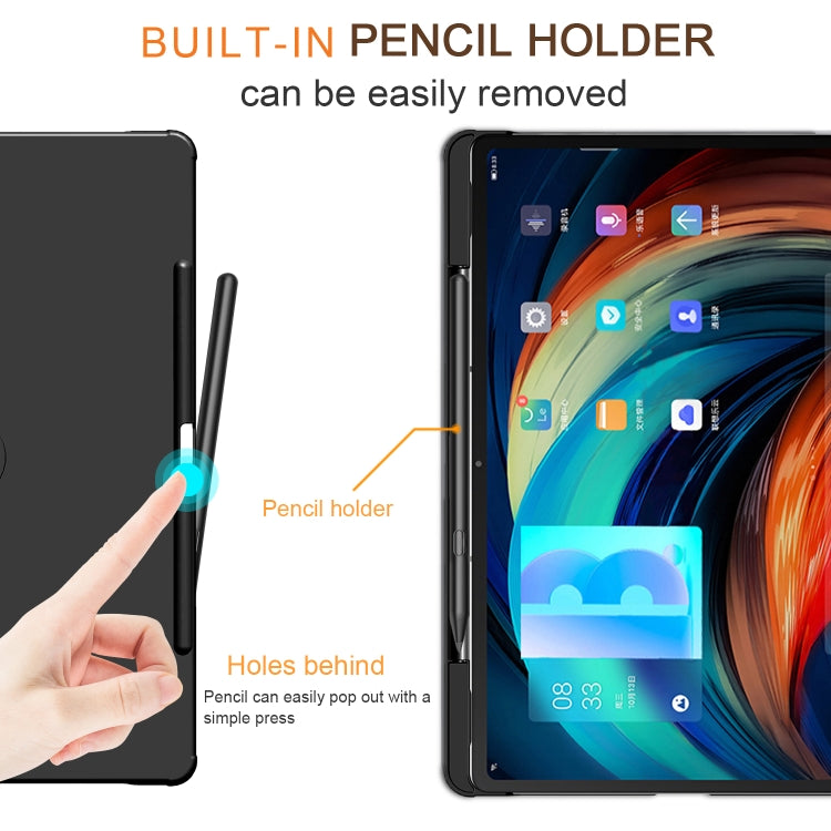 For Lenovo Tab P12 Pro 360 Degrees Rotation Leather Tablet Case