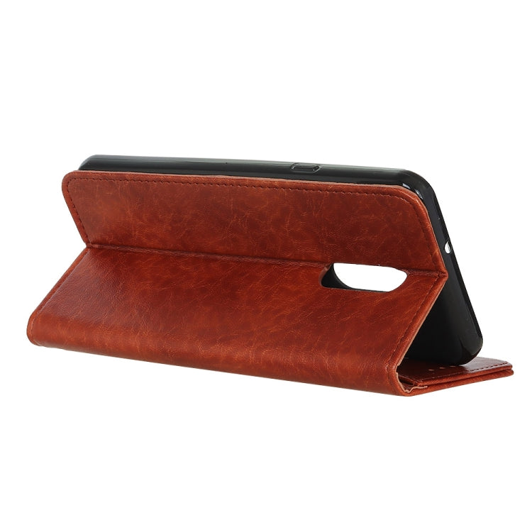 For Xiaomi Redmi K30 Magnetic Retro Crazy Horse Texture Horizontal Flip Leather Case with Holder & Card Slots