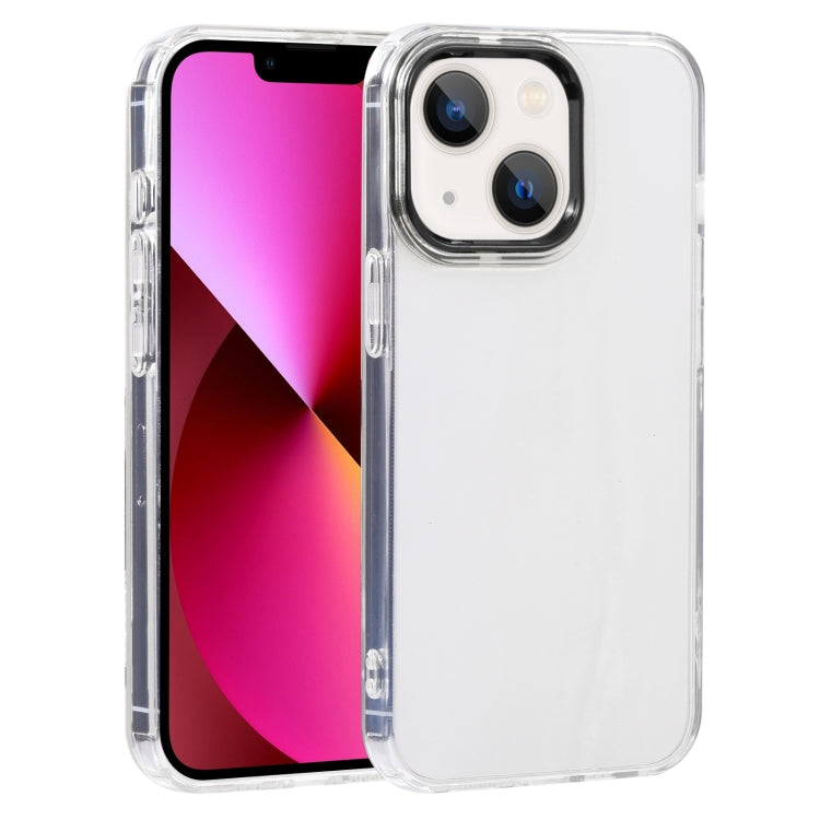 For iPhone 13 Macaron Lens Frame Transparent TPU Phone Case