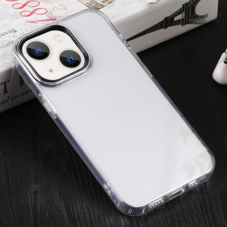 For iPhone 13 Macaron Lens Frame Transparent TPU Phone Case