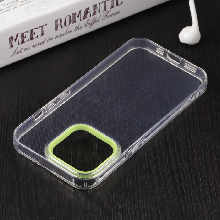 For iPhone 13 Macaron Lens Frame Transparent TPU Phone Case