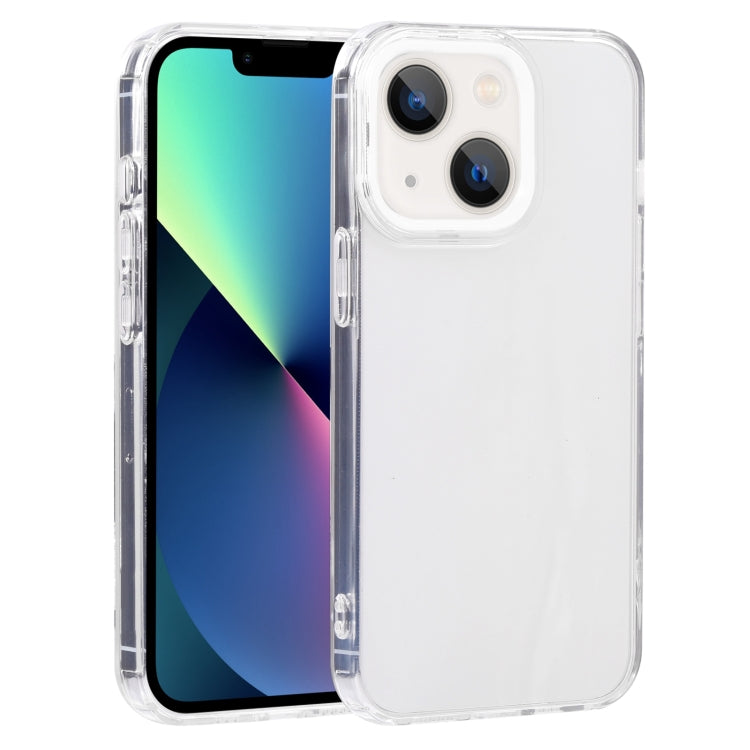 For iPhone 13 mini Macaron Lens Frame Transparent TPU Phone Case