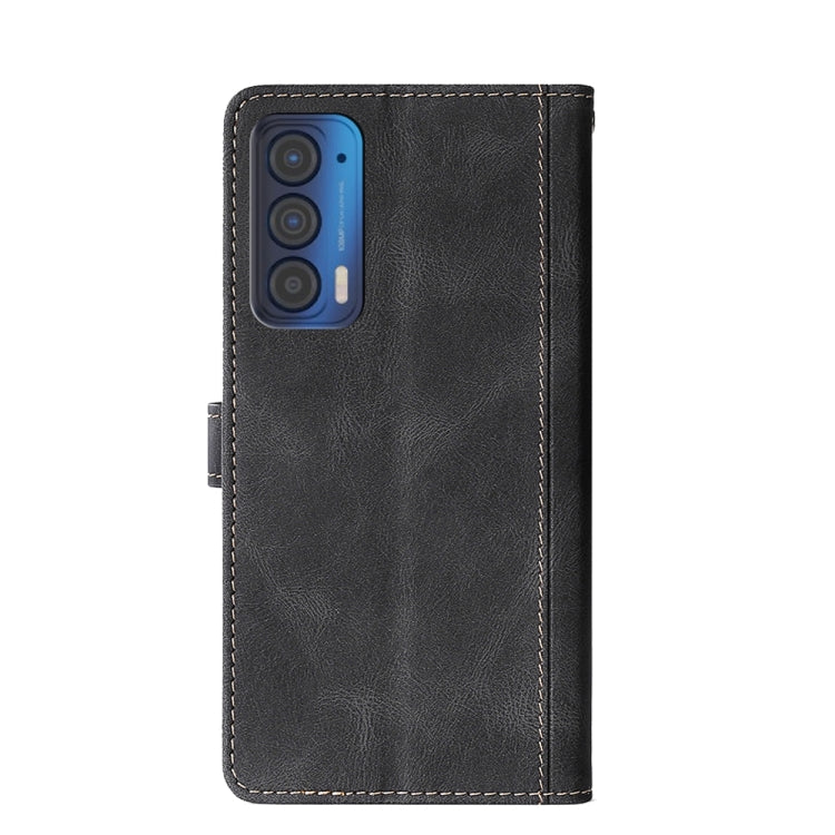 For Motorola Edge 2021 Stitching Skin Feel Magnetic Buckle PU Leather Phone Case
