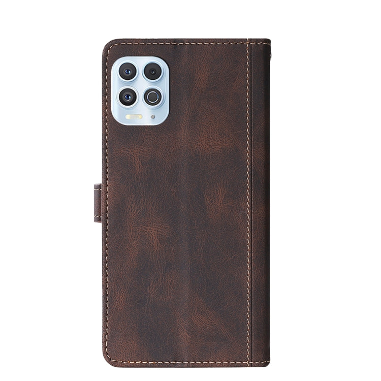 For Motorola Edge S / G100 Stitching Skin Feel Magnetic Buckle PU Leather Phone Case