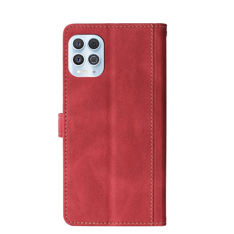 For Motorola Edge S / G100 Stitching Skin Feel Magnetic Buckle PU Leather Phone Case