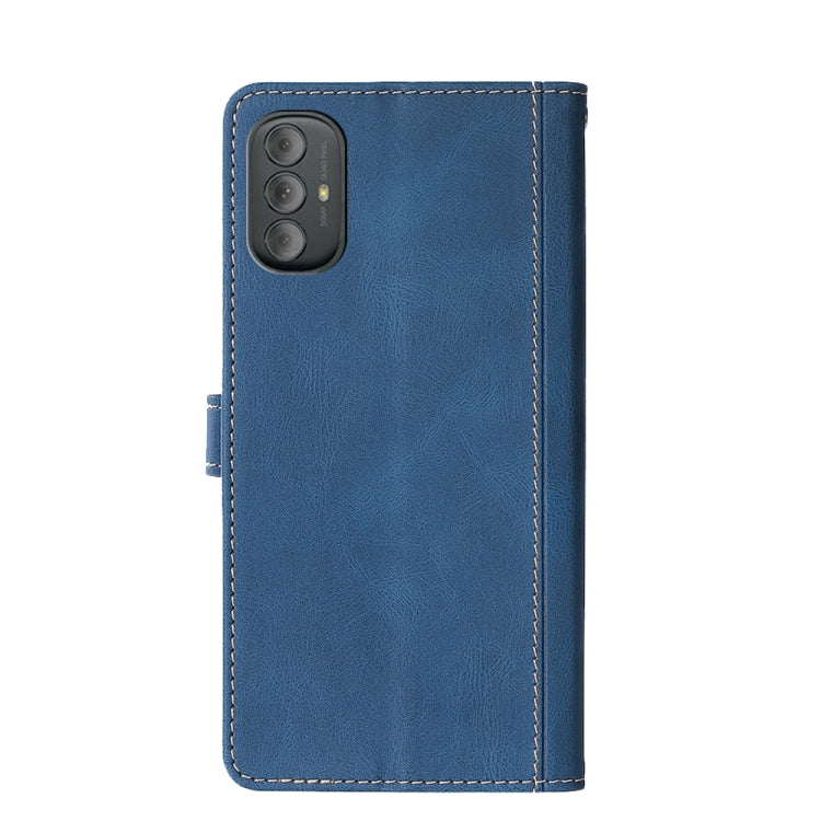 For Motorola Moto G Power 2022 Stitching Skin Feel Magnetic Buckle PU Leather Phone Case