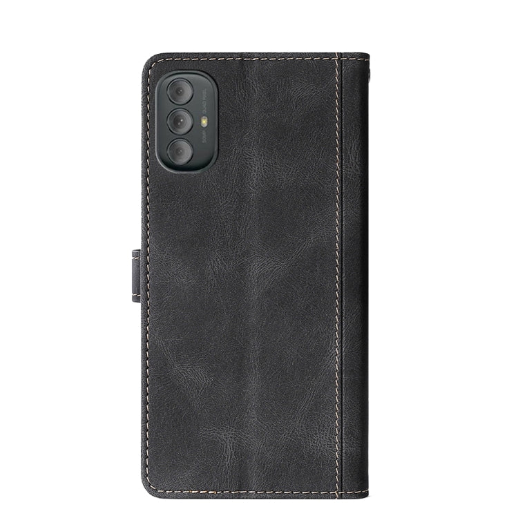 For Motorola Moto G Power 2022 Stitching Skin Feel Magnetic Buckle PU Leather Phone Case