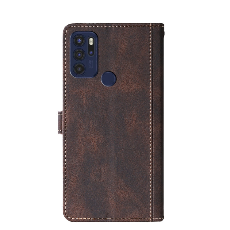 For Motorola Moto G60S Stitching Skin Feel Magnetic Buckle PU Leather Phone Case