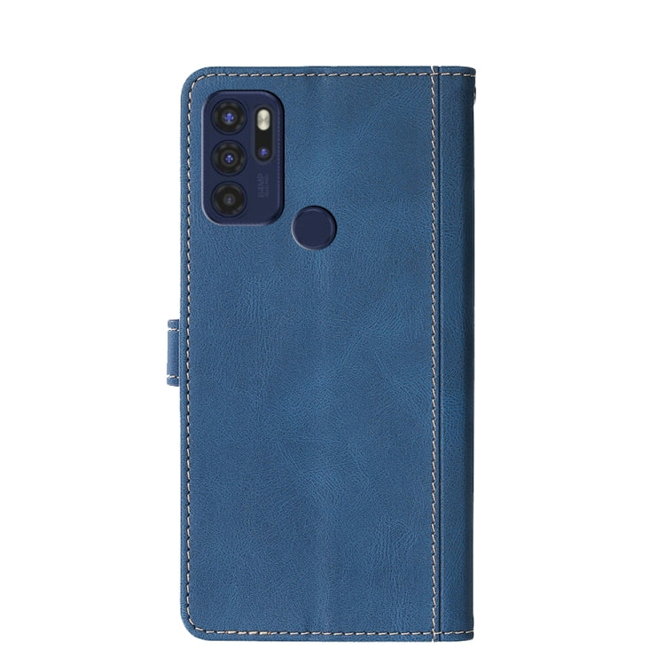For Motorola Moto G60S Stitching Skin Feel Magnetic Buckle PU Leather Phone Case