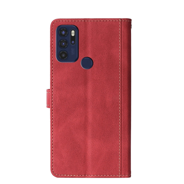 For Motorola Moto G60S Stitching Skin Feel Magnetic Buckle PU Leather Phone Case
