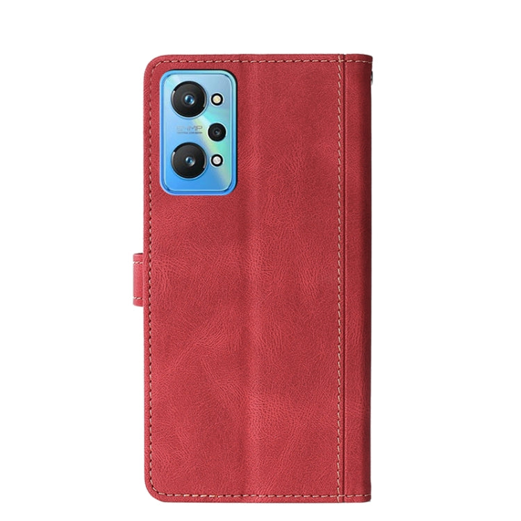 For OPPO Realme GT Neo2 Stitching Skin Feel Magnetic Buckle PU Leather Phone Case
