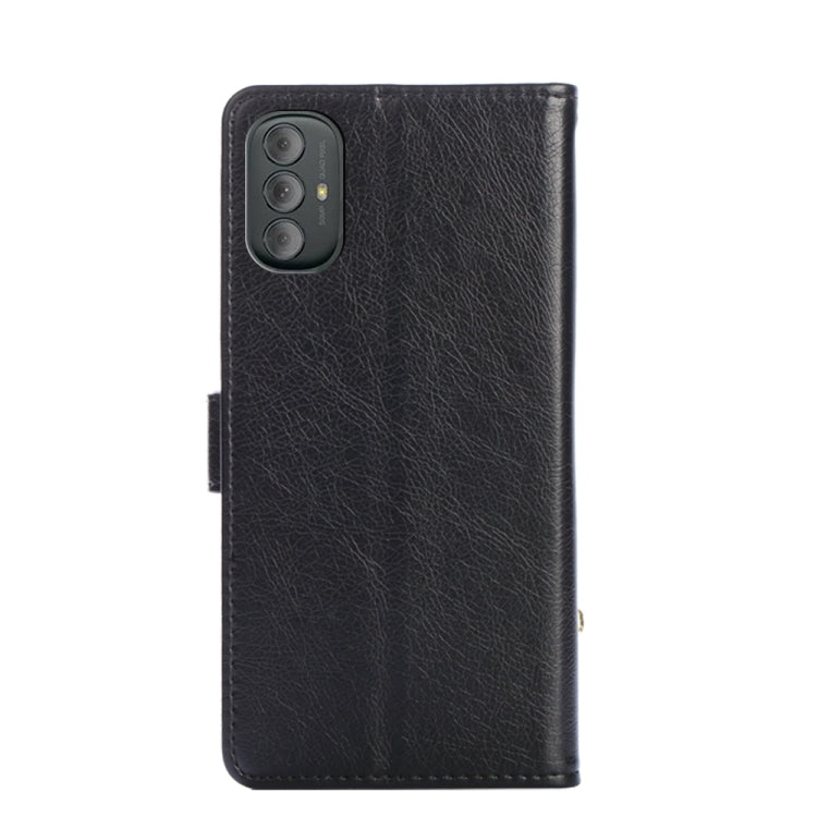 For Motorola Moto G Power 2022 Zipper Bag Leather Phone Case