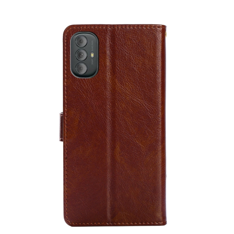 For Motorola Moto G Power 2022 Zipper Bag Leather Phone Case