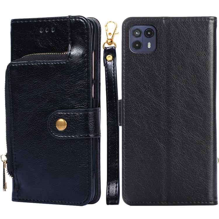 For Motorola Moto G50 5G Zipper Bag Leather Phone Case