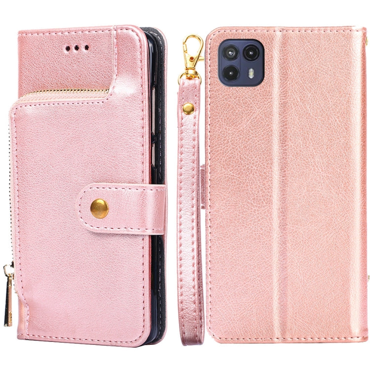 For Motorola Moto G50 5G Zipper Bag Leather Phone Case