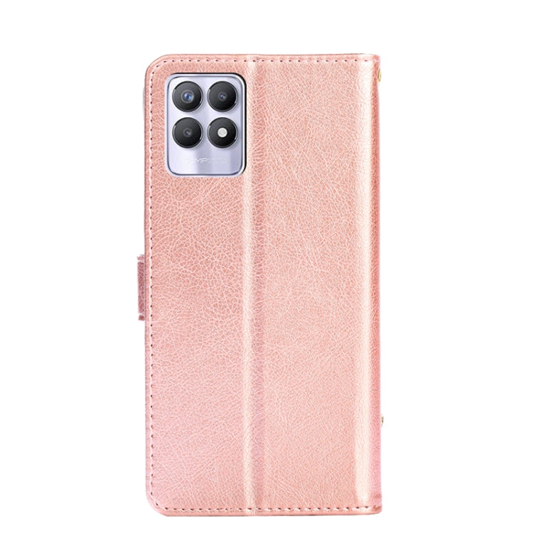 For OPPO Realme 8i Zipper Bag Leather Phone Case