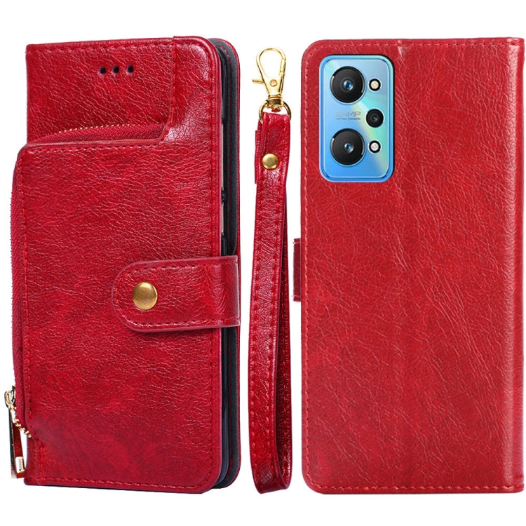 For OPPO Realme GT Neo2 5G Zipper Bag Leather Phone Case