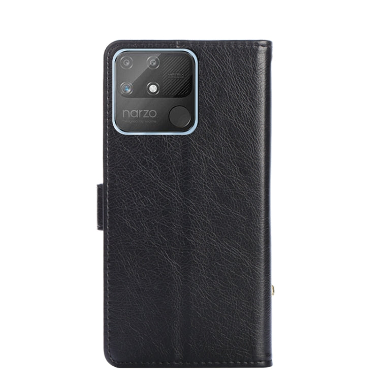 For OPPO Realme Narzo 50A Zipper Bag Leather Phone Case