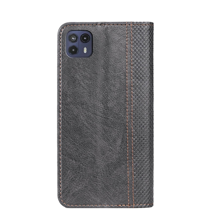 For Motorola Moto G50 5G Grid Texture Magnetic PU + TPU Leather Phone Case