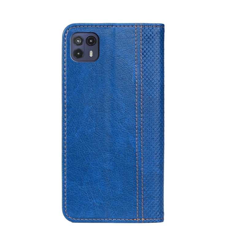For Motorola Moto G50 5G Grid Texture Magnetic PU + TPU Leather Phone Case