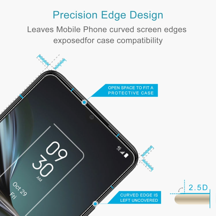 50 PCS 0.26mm 9H 2.5D Tempered Glass Film For TCL 20 XE
