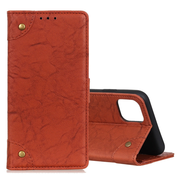 For Galaxy Note10 Lite / A81 Copper Buckle Retro Crazy Horse Texture Horizontal Flip Leather Case with Holder & Card Slots & Wallet