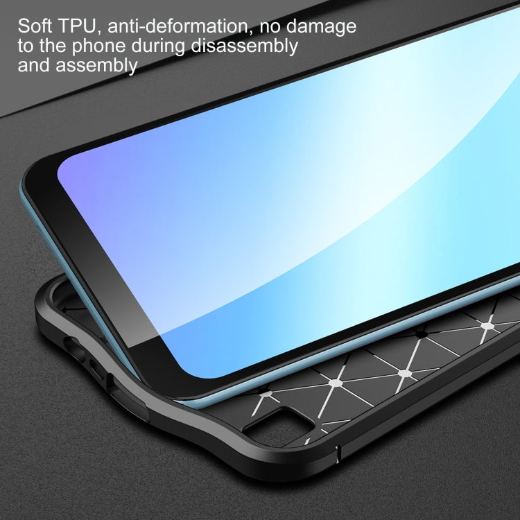 For OPPO Realme C21Y Litchi Texture TPU Shockproof Phone Case