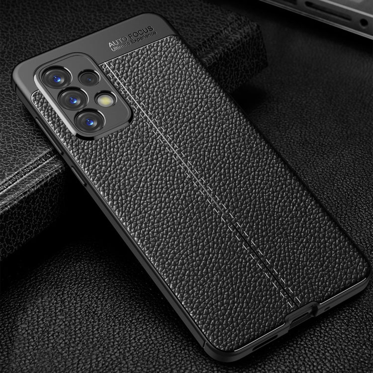 For Samsung Galaxy A73 5G Litchi Texture TPU Shockproof Phone Case